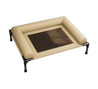 Bed with Side Frame, Fully Breathable Support, Resistant Oxford Mesh, Quick Assembly, Yellow L