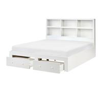 Beliani Bed with Storage Drawers TARARE 180 x 200 cm (EU Super King) White, White