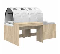 Bed with Tunnel 4 pcs Engineered Wood Modern Desk Bedroom Furniture vidaXL
