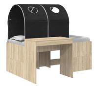 Bed with Tunnel 4 pcs Engineered Wood Modern Frame Bedroom Furniture vidaXL