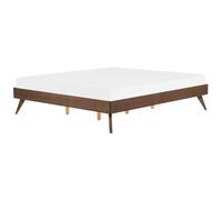 Bed without Headboard BERRIC 180 x 200 cm (EU Super King) Dark Ash Wood