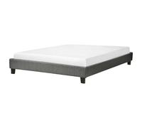 Bed without Headboard Fabric ROANNE 160 x 200 cm (EU King Size) Grey