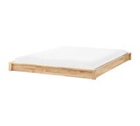 Bed without Headboard Wood ANTRAS 160 x 200 cm (EU King Size) Light Brown