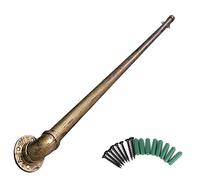 BEdaw Brass Handrail for Stairs Metal Wrought Iron Stair Railing Indoor and Outdoor Staircase Handrail Kit Wall Mount Support Rod Armrest Guardrail Hand Rail/9.2Ft/280Cm