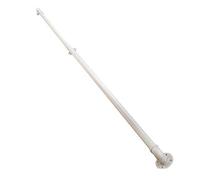 BEdaw White Handrail for Stairs Step,Indoor and Outdoor Stair Banister Railing Support Kit, 1M 1.5M 2M 2.5M 3M Wrought Iron Elderly Kids Safety Hand Rails/4Ft/120Cm