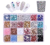 Bedazzling Kit with 3500 Rhinestones, 24 Vibrant Colour Gems for Bedazzling Projects, Creative Crafting and Personalisation, Compact 19x13x2.5 cm Design