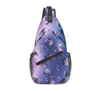 Bedbliss Leopard Colorful Print Sling Bag Crossbody Shoulder Backpack Chest Bags Gym Travel Hiking Casual Daypack