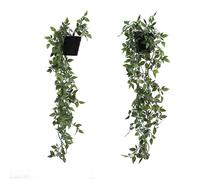 Bedbric Hanging Artificial Plants Black Set of 2 Decor Vines
