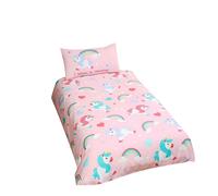 Bedding & Beyond I Believe In Unicorns Duvet Cover Set in Pink | Size: Single Bedding & Beyond Pink Single