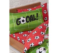 Bedding & Beyond Men's Football Fitted Bed Sheet Set in Red | Size: Single Bedding & Beyond Red Single