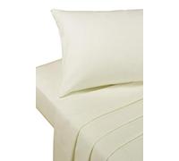 Bedding Heaven® 2' 6" Percale 180 Thread Count Fitted Sheet - Ivory. Ideal for Bunk Bed, Small Single and Caravan Bed.