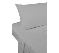 Bedding Heaven 2' 6" Percale Fitted Sheet. Grey. Ideal for Bunk Bed, Small Single and Caravan Bed.