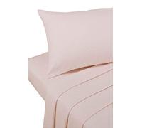 Bedding Heaven 2' 6" Percale Fitted Sheet. Pink. Ideal for Bunk Bed, Small Single and Caravan Bed.