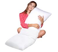 Bedding Home Full Body Bolster Pillow 3ft, Small Pregnancy Pillow for Sleeping, Maternity Support Long Pillows For Women, Anti Allergy Body Pillows (Single - 3ft)