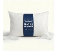 Bedding Home Luxury Feather Pillows Hotel Quality | Medium Firm Pillow for Neck & Shoulder Pain | Back Support Down Pillows | Orthopedic Anti Allergy Hotel Pillow (1pk)