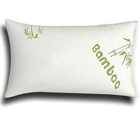 Bedding Home Shredded Memory Foam Bamboo Pillows 2 Pack | Anti Allergy Pillows For Sleeping | Breathable Side Sleeper Pillow For Neck & Back Pain Relief