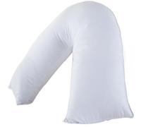 Bedding Home V Shaped Neck Pillow For Back Support | 100% Hollow Fiber Filling | Breathable Polycotton Cover | Nursing Pillow For Breastfeeding