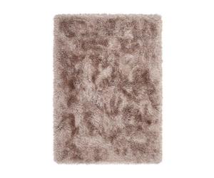 bedding mill Mink Shaggy Rug, 75mm Thickness with Anti-Shed Rug, Luxurious Modern Rug, Mink Plain Rug for Bedroom, Living Room, & Dining Room, Lounge or Hallway-120cm X 170cm