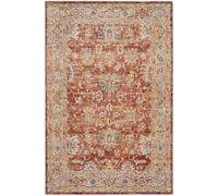 bedding mill Rust Traditional Rug, Anti-Shed Bordered Geometric Rug, Abstract Rug with 5mm Thickness, Easy to Clean Luxurious Persian Rug for Bedroom, & Dining Room-160cm X 234cm