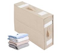 Bedding Organizer Storage Box, Linen Folding Box with Reinforced Handle and Sturdy Zipper for Comforters, Sheets, and Clothes, Foldable Design