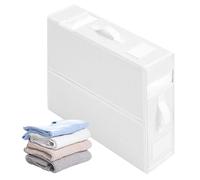 Bedding Organizer Storage Box, Linen Folding Box with Reinforced Handle and Sturdy Zipper for Comforters, Sheets, and Clothes, Foldable Design