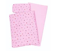 Bedding Set For Dolls Hearts And Crown 3 Pieces Goki Pink 1 Pack