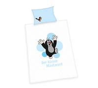 Bedding set The Little Mole, Pillow Case, 40 x 60 cm with flap opening, Duvet Cover 100 x 135 cm with zipper, 100% Cotton/Renforcé