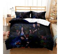 Bedding Set Vampire Diaries Duvet Cover Set for Boys Girls Junior/Cot Bed Reversible Lovely Colorful Comforter Cover (220x230cm(King),TVD 05)