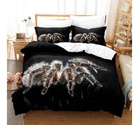 Bedding Sets Single Tarantula Bedding Sets Single Koala Duvet Cover 200x200cm with Zipper Closure, Hypoallergenic Quilt Cover with 2 Pillowcase for Boys Kids Girls