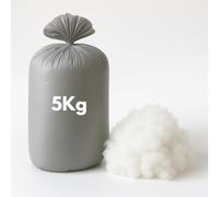 BeddingHome White Fluff Hollow Fibre Stuffing for Crafts 5kg | Anti Allery Polyester Bed Pillow Filling Cushion Stuffing | Machine Washable Bean Bag Filling for Sofa (5KG)