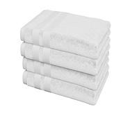 Beddings Direct Bath Towel Set of 4 | 70 X 120 Cm Ring Spun Combed Bath Sheets | Soft & Absorbent Bathroom Towels | 100% Cotton Bathroom Linen | Large Bath Towels for Adults