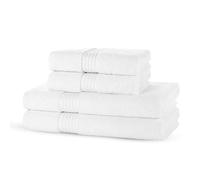 Beddings Direct Luxury 4pc Bale Set - 2 Hand Towels, 2 Bath Towels 700GSM Towels 100% Cotton Bathroom Linen Bath Set - Highly Absorbent Super Soft Quick-Dry Hotel Quality Jumbo Sheets (White)