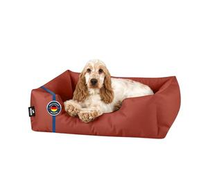 BedDog Zara Dog Bed with Washable Cover | Made from robust Cordura and microfibre velour with high padded edge and soft foam flake filling