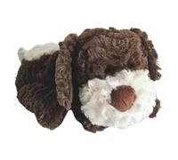 Beddy Buddies - Brown Dog Microwavable Soft Toy - Heated Comforting Companion with Removable English Flaxseed Heat Bag, Warm Cuddly Bedtime - The Wheat Bag Company