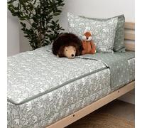 Beddy's Fantasy Woodland Girls Durable Zipper Bedding Set, Green Sheets & Comforter with Animal & Woods Design, Includes Pillowcase & Sham, Easy to Make & Wash, Kids Zip Bedding