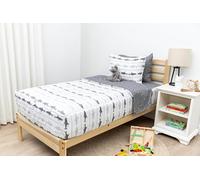 Beddy's Great White Shark Theme Boys Durable Zipper Bedding for Kids, Bed in a Bag for Kids, White & Gray Sheets & Comforter, Includes Pillowcase & Pillow Sham, Easy to Make & Wash