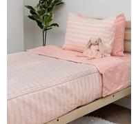 Beddy's Pink Ballerina Girls Durable Zipper Bedding, Bed in a Bag, Pink Ballet Sheets and Comforter, Easy to Make and Wash, Includes Pillowcase & Pillow Sham Kids Zip Bedding, Super Soft All Season