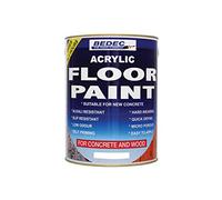 Bedec Acrylic Water Based Floor Paint White 5 Litre