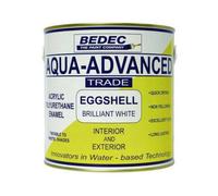 Bedec Aqua Advanced Paint Eggshell - Brilliant White 2.5 Litre