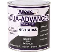 Bedec Aqua Advanced Paint Gloss - White 1 Litre