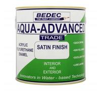 Bedec Aqua Advanced Paint Satin - Brilliant White - 1 Litre