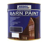 Bedec Barn Paint 5L, Black, Satin, Exterior Multi-Surface Protective Coating