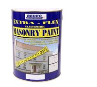 Bedec Extra Flex Masonry Paint - Brilliant White - 5 Litre