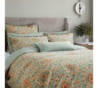 Bedeck of Belfast Addison Single Duvet Cover SET, Gold & Teal