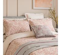 Bedeck of Belfast Celina Super Kingsize Duvet Cover Set, Coral
