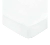 Bedeck of Belfast Fine Linens 600 Thread Count Egyptian Cotton Single Fitted Sheet, White