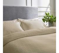 Bedeck of Belfast Fine Linens Ravello Double Duvet Cover SET, Soft Gold
