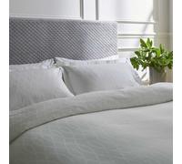 Bedeck of Belfast Fine Linens Ravello Kingsize Duvet Cover SET, Silver
