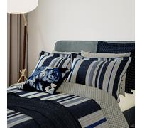Bedeck of Belfast Imara Super Kingsize Duvet Cover Set, Navy