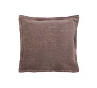 Bedeck of Belfast Pure Cotton Geometric Square Pillowcase Brown